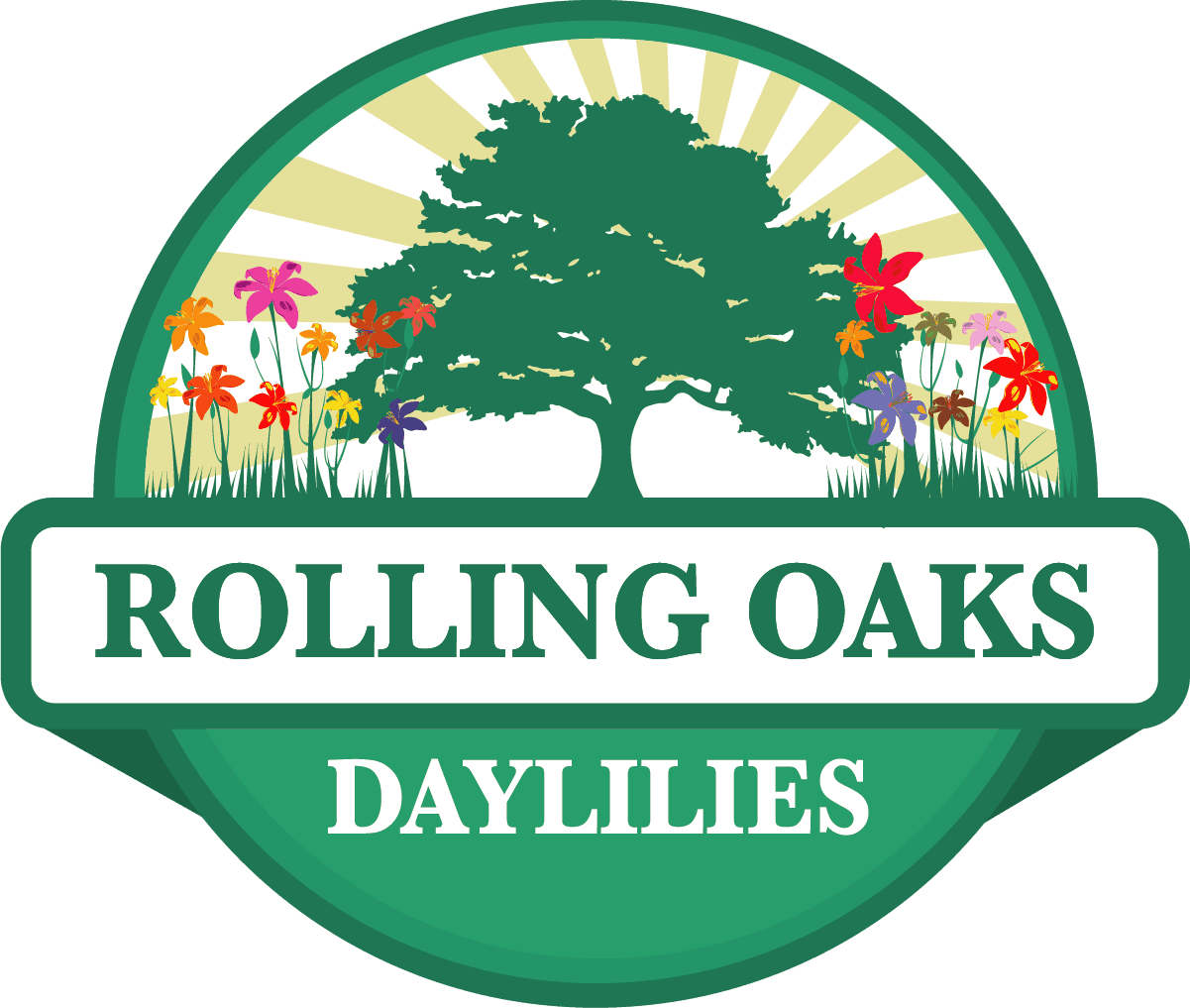 Rolling Oaks Daylilies logo